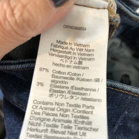 Madewell Women's Curvy High-Rise Skinny Jeans in Lanette Wash Size 25 - Picture 9 of 10